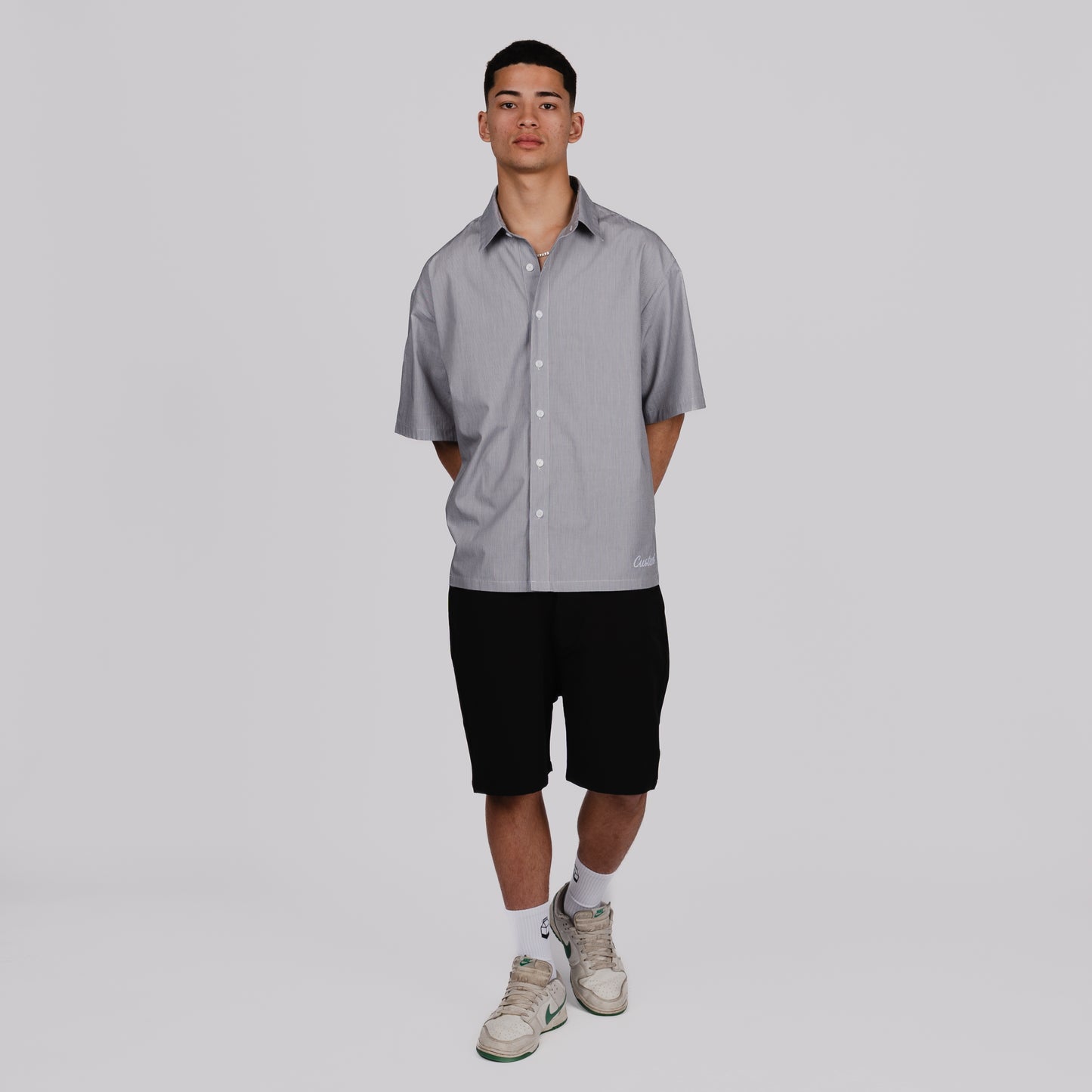 Button Up Stripe Shirt