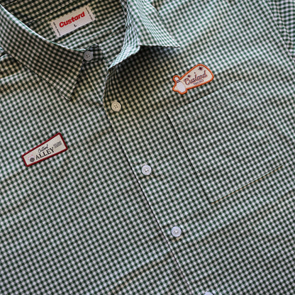 Checkered Button-Up Bowling Shirt