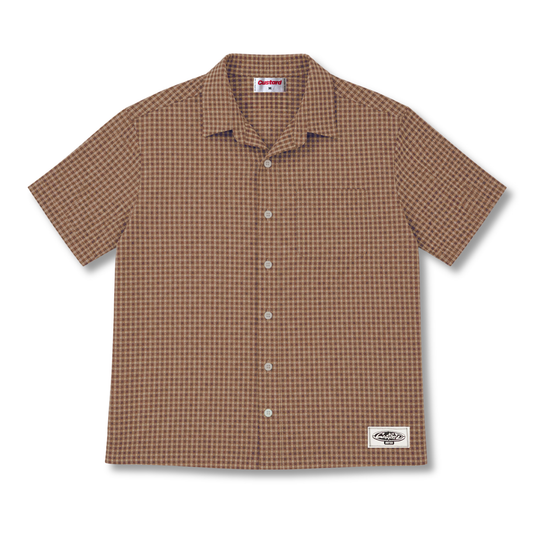 Oasis Button-Up Brown