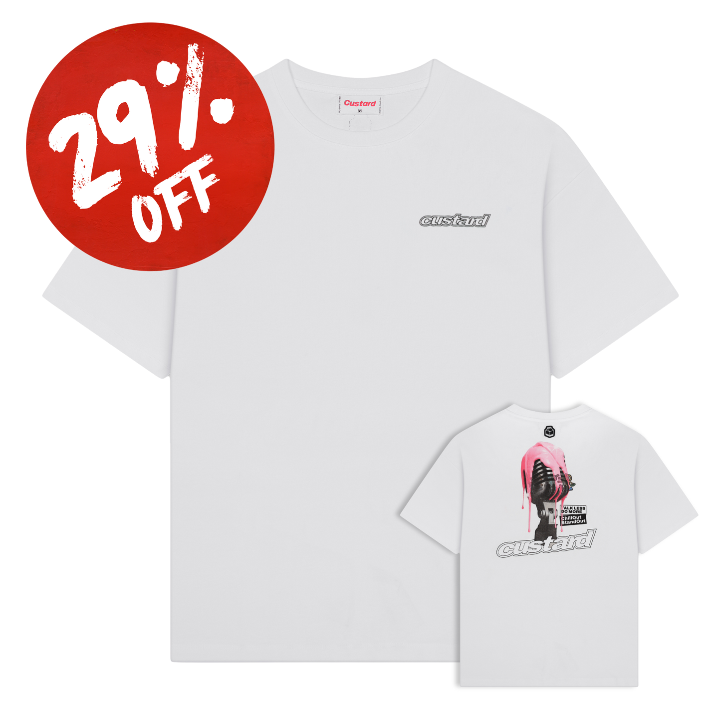 White Mike Tee Heavy