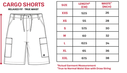 Beach Camo Cargo Shorts Black