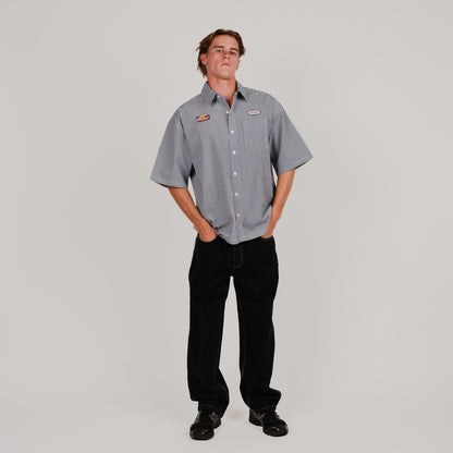 Checkered Button-Up Retro Shirt