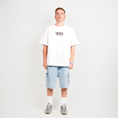 White 3 Mice Tee Heavy