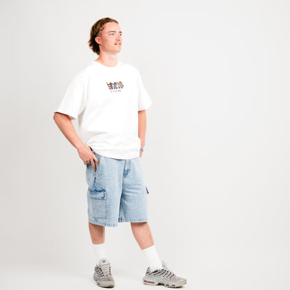 White 3 Mice Tee Heavy