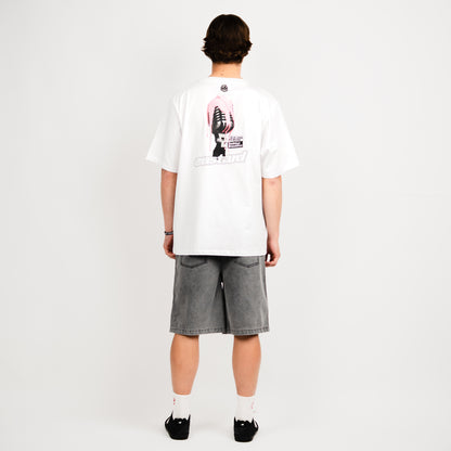 White Mike Tee Heavy
