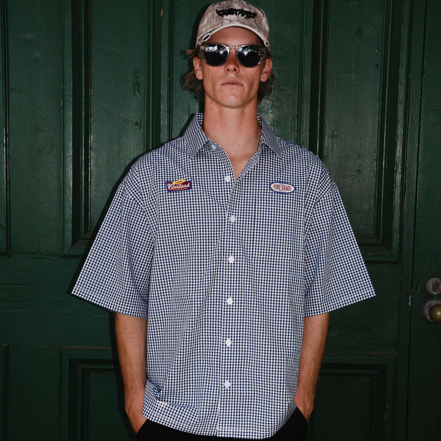 Checkered Button-Up Retro Shirt