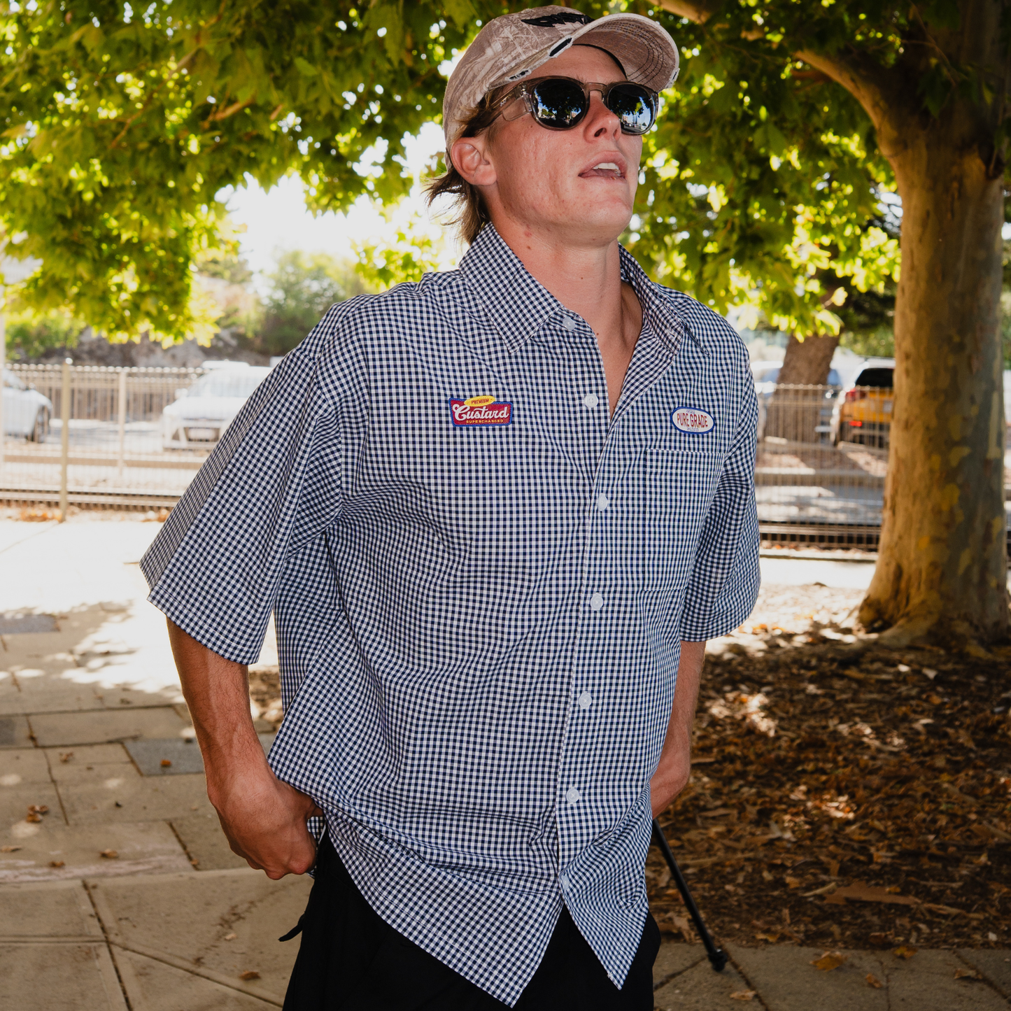 Checkered Button-Up Retro Shirt