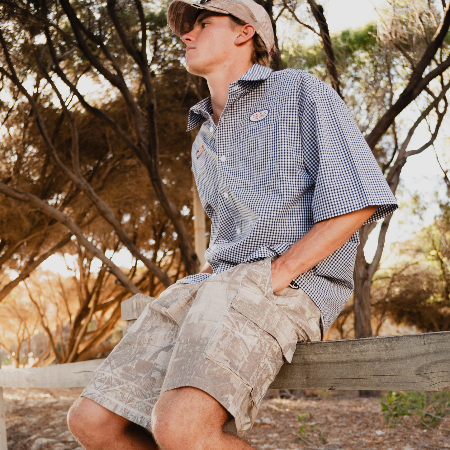 Checkered Button-Up Retro Shirt