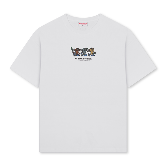 White 3 Mice Tee Heavy