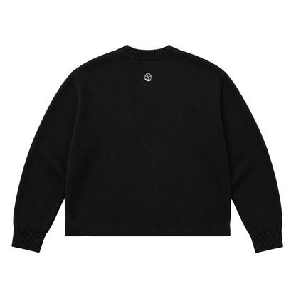 Cobra Knit Sweater BLK